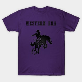 Western Era -  Cowboy on Horseback 10 T-Shirt